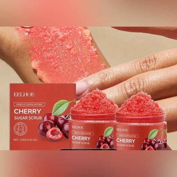 Cherry Sugar Scrub 2 Jars 4.23 oz Each Jar - Picture 8 of 10
